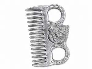 Peine aluminio con cabeza caballo